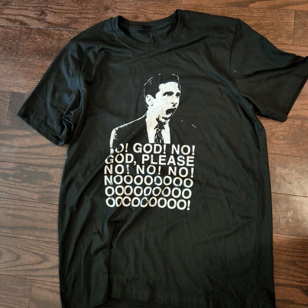 The Office TV Show Michael Scott Ih God No! Nooo T Shirt Men's XL TOBY
